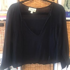 Cleobella Black Long Sleeve with Tassels size S
